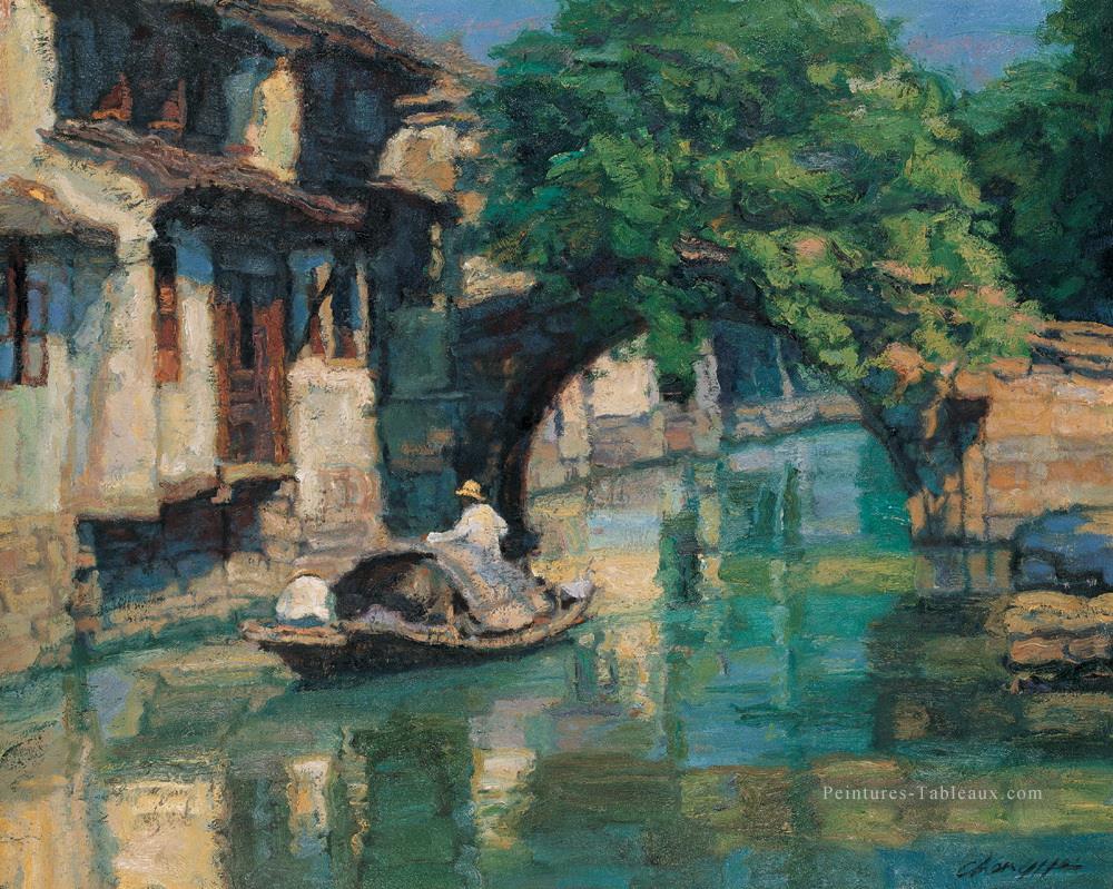 Printemps à la Chine du Sud chinois Chen Yifei Peintures à l'huile
